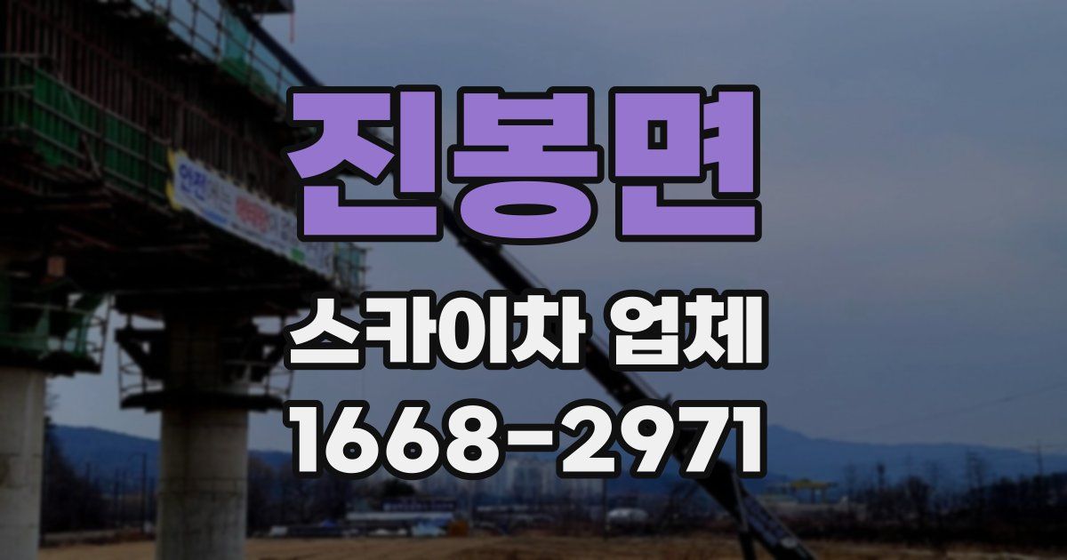 진봉면 스카이차 업체