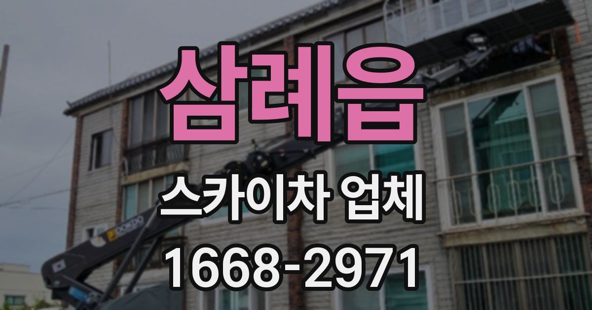 삼례읍 스카이차 업체
