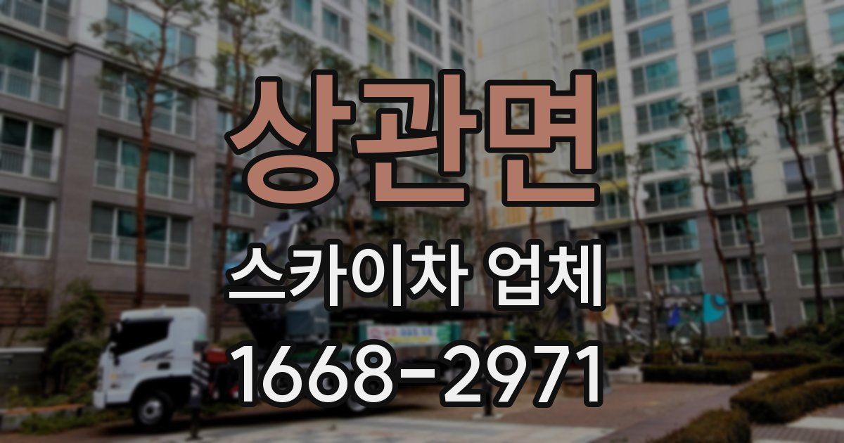 상관면 스카이차 업체
