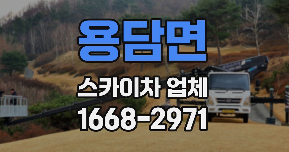 용담면 스카이차 업체