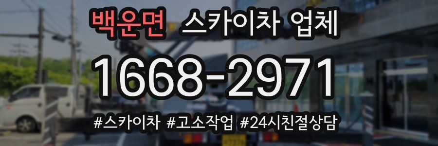 백운면 스카이차 업체