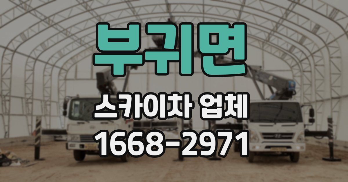 부귀면 스카이차 업체
