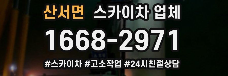 산서면 스카이차 업체