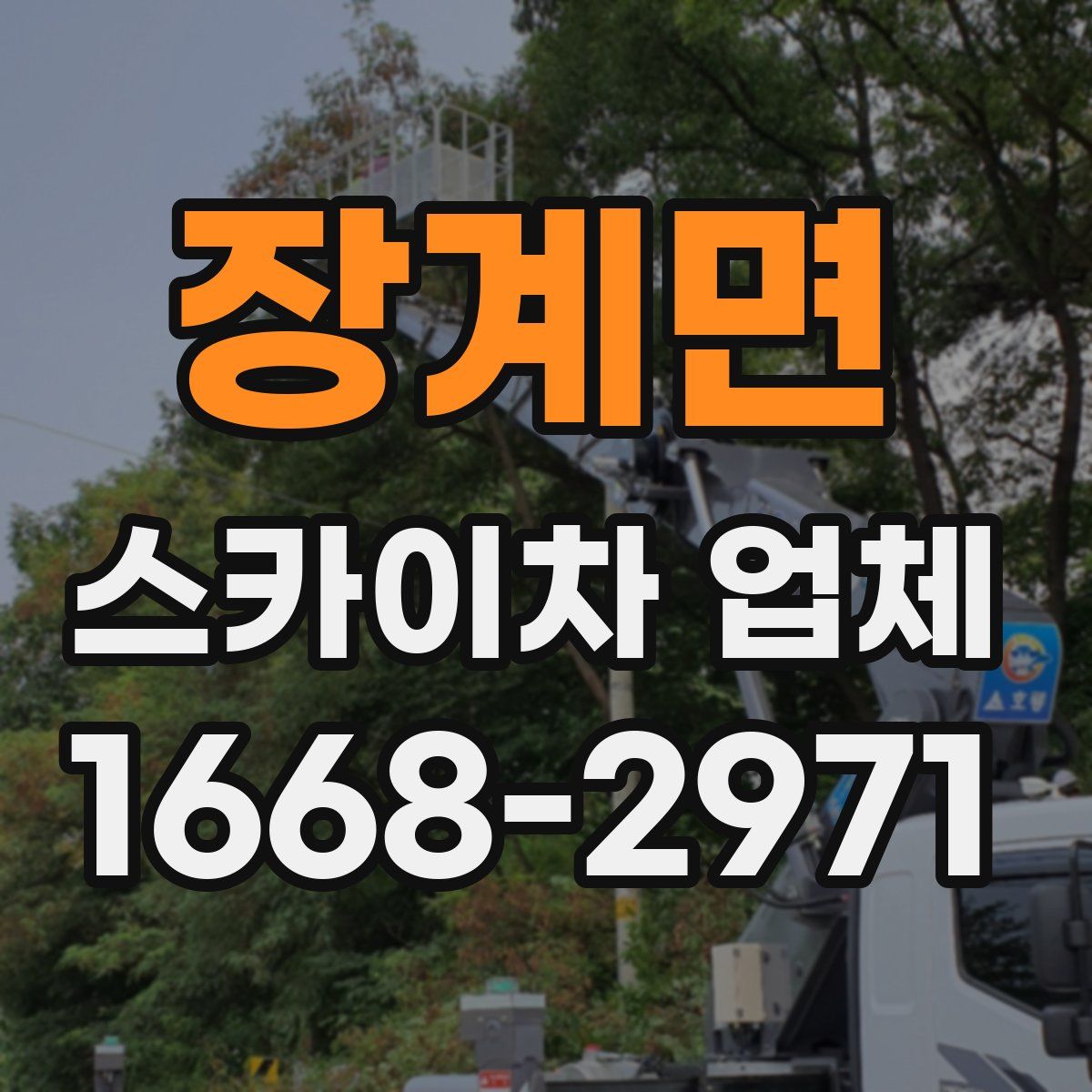 장계면 스카이차 업체