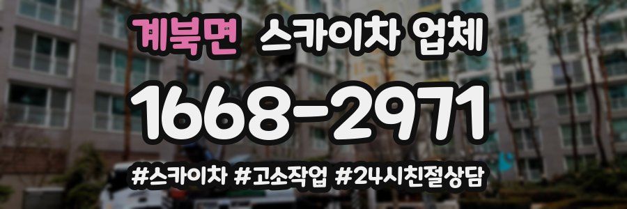 계북면 스카이차 업체