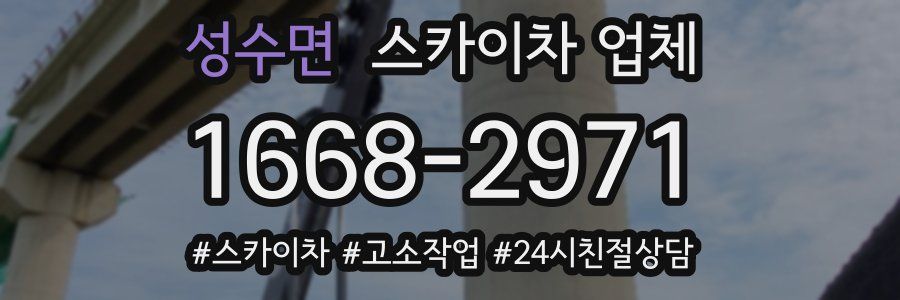 성수면 스카이차 업체