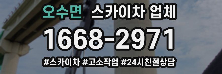 오수면 스카이차 업체