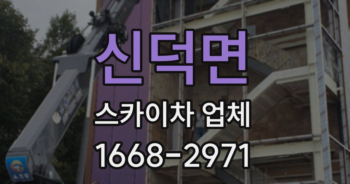 신덕면 스카이차 업체