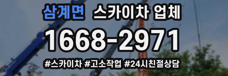 삼계면 스카이차 업체