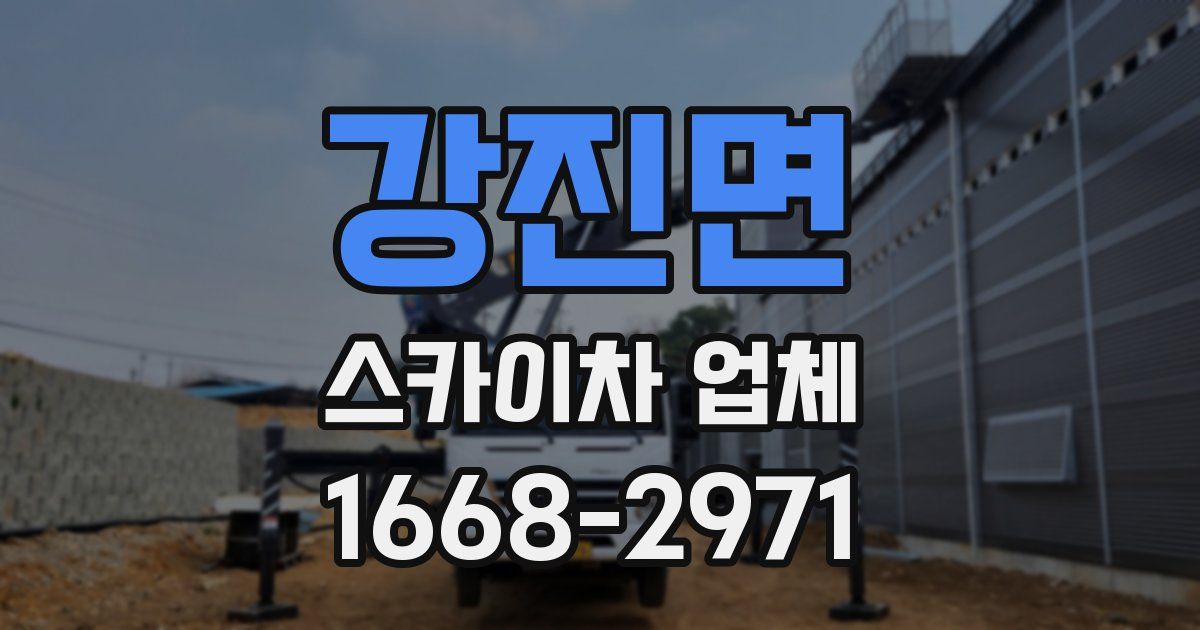 강진면 스카이차 업체