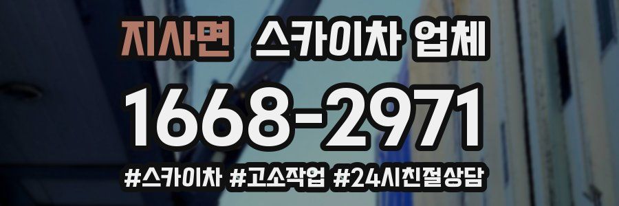 지사면 스카이차 업체