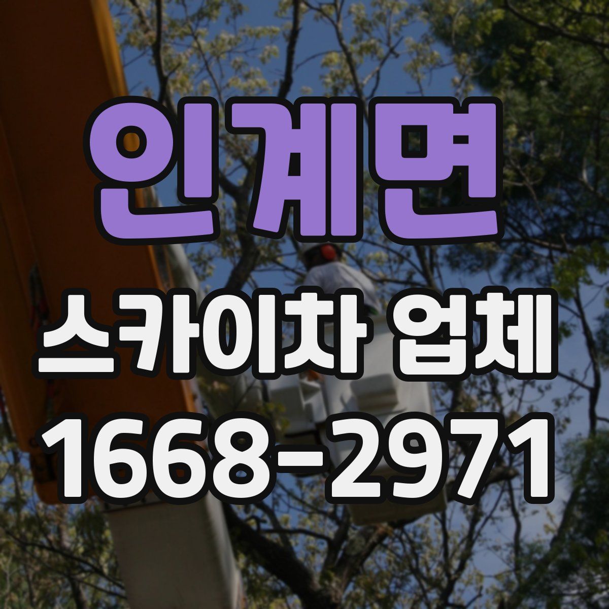 인계면 스카이차 업체