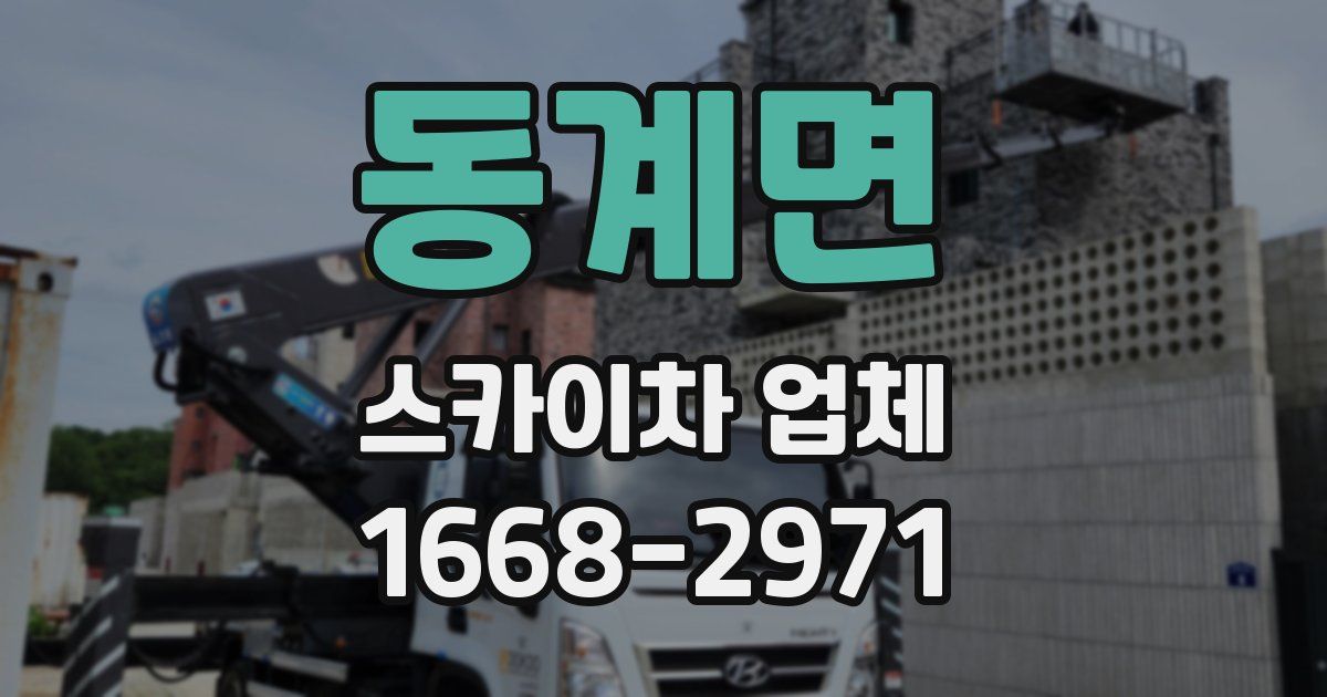 동계면 스카이차 업체
