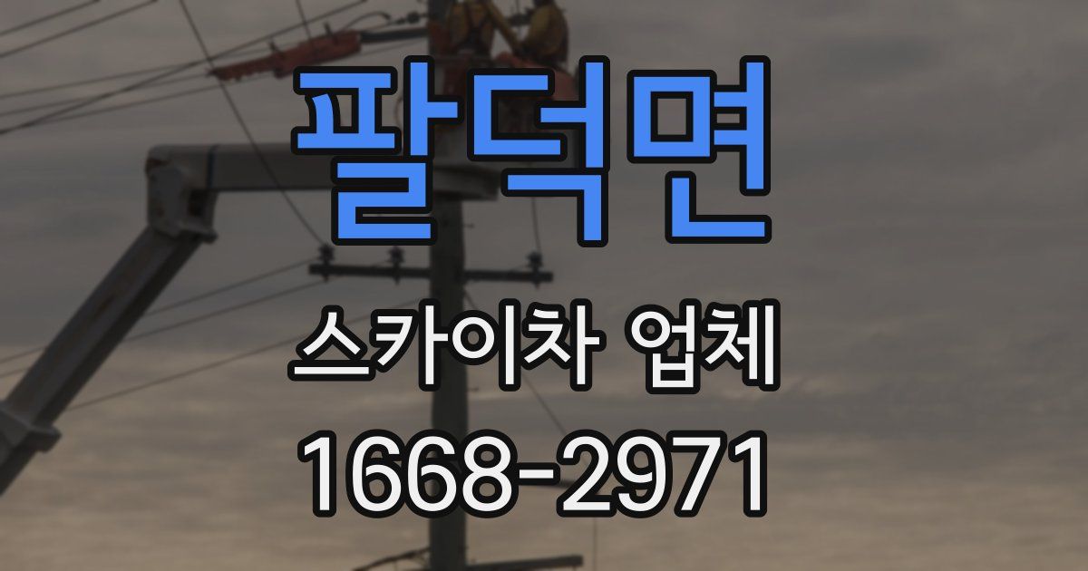 팔덕면 스카이차 업체