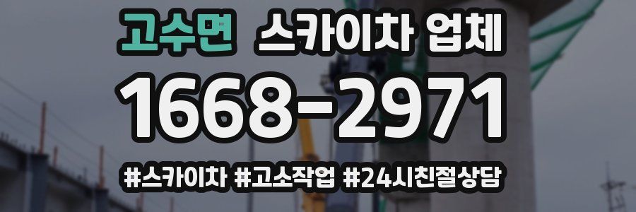 고수면 스카이차 업체
