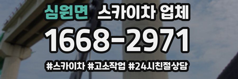 심원면 스카이차 업체
