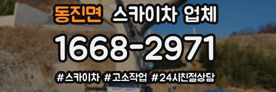 동진면 스카이차 업체