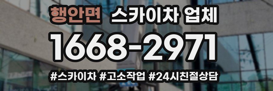 행안면 스카이차 업체