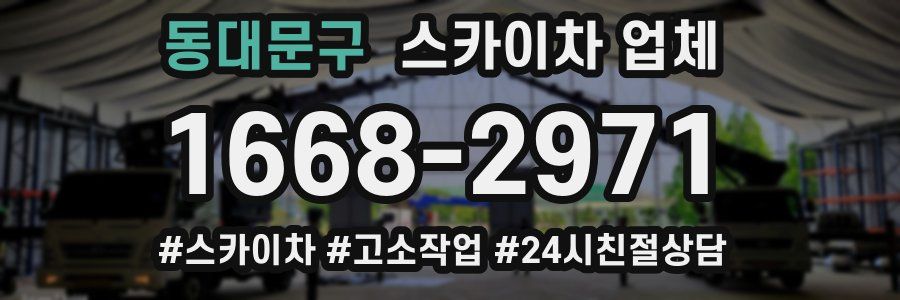 동대문구 스카이차 업체