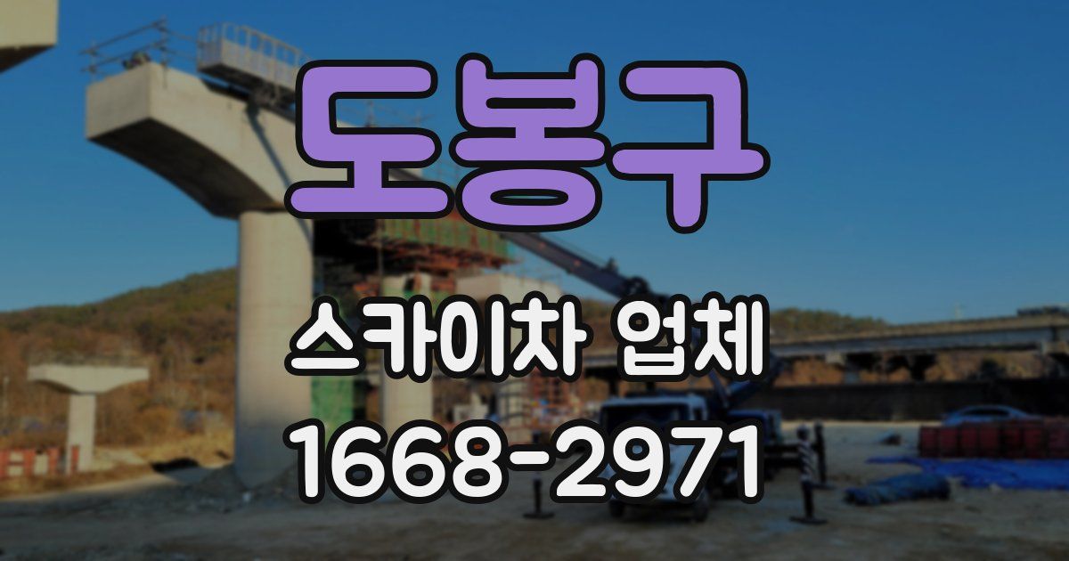 도봉구 스카이차 업체