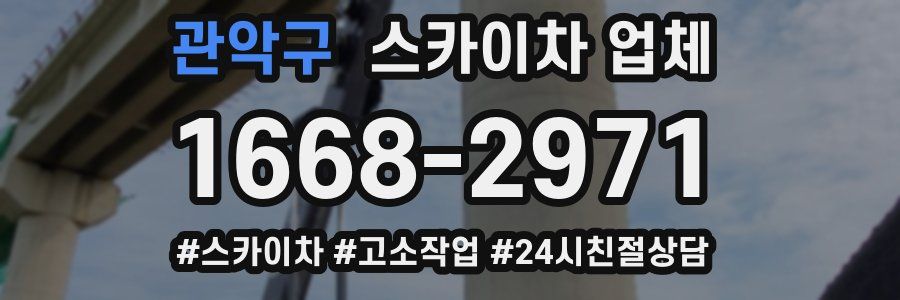 관악구 스카이차 업체