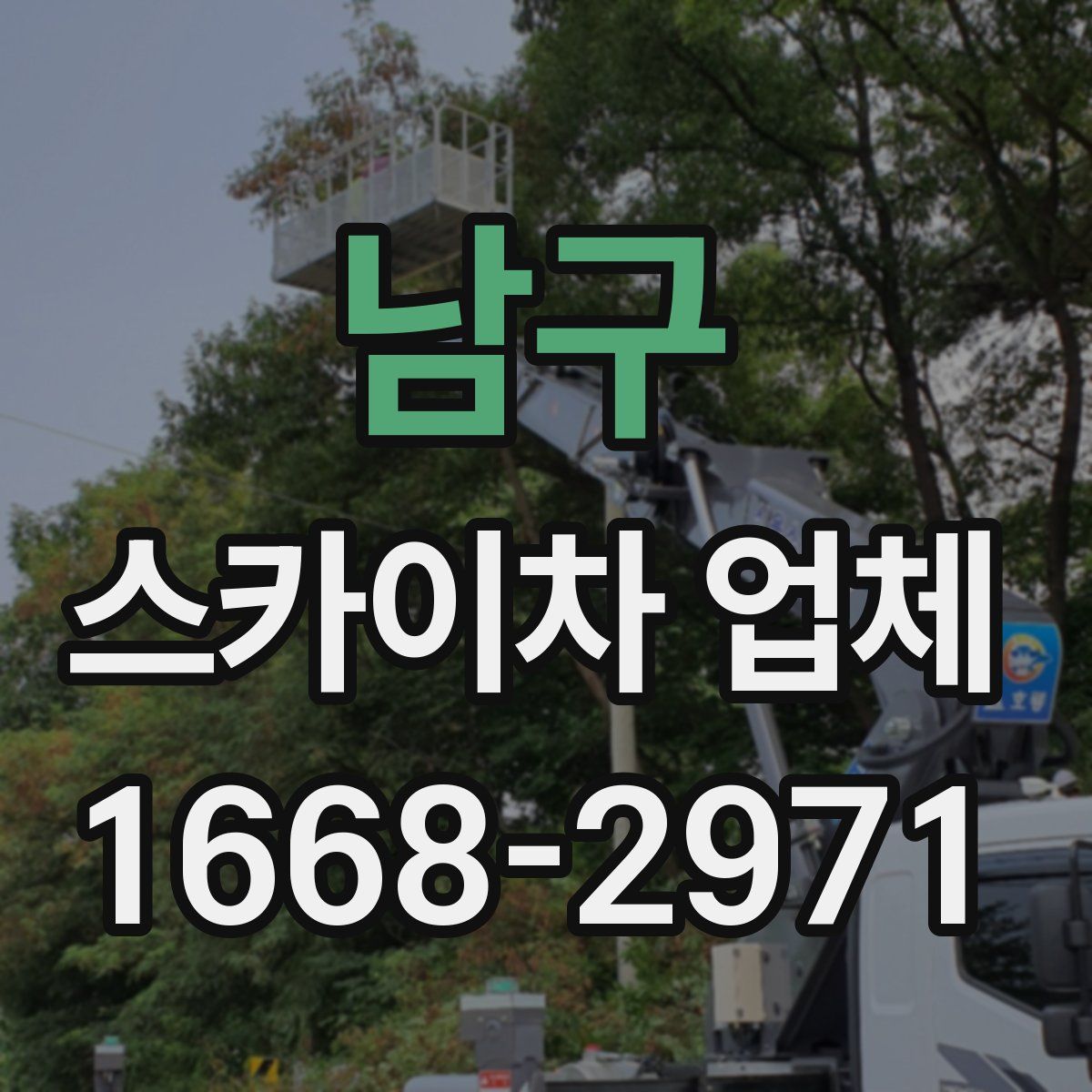 남구 스카이차 업체