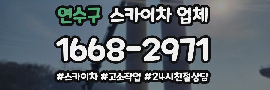 연수구 스카이차 업체