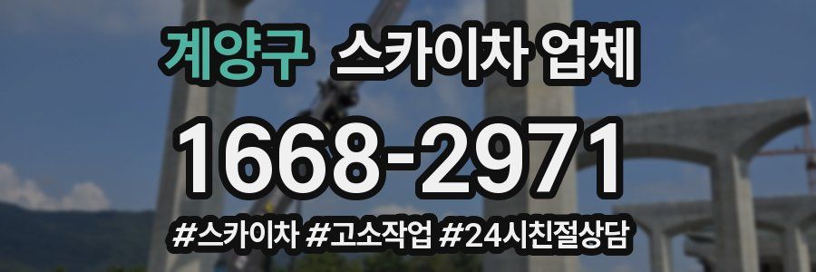 계양구 스카이차 업체