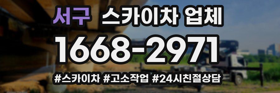 서구 스카이차 업체