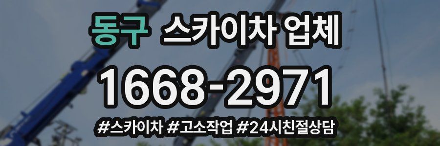 동구 스카이차 업체
