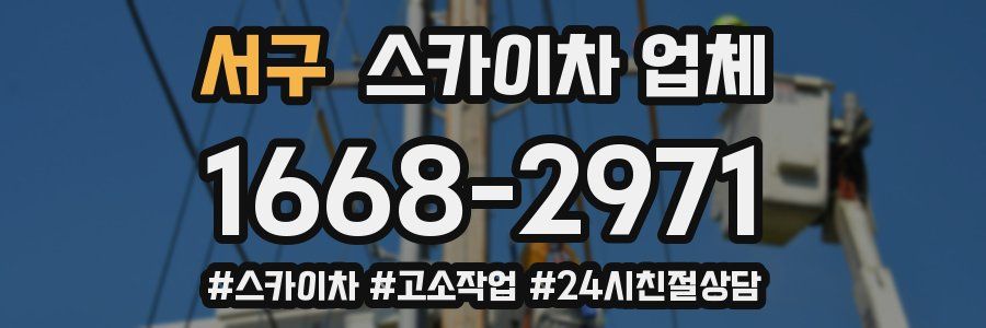 서구 스카이차 업체