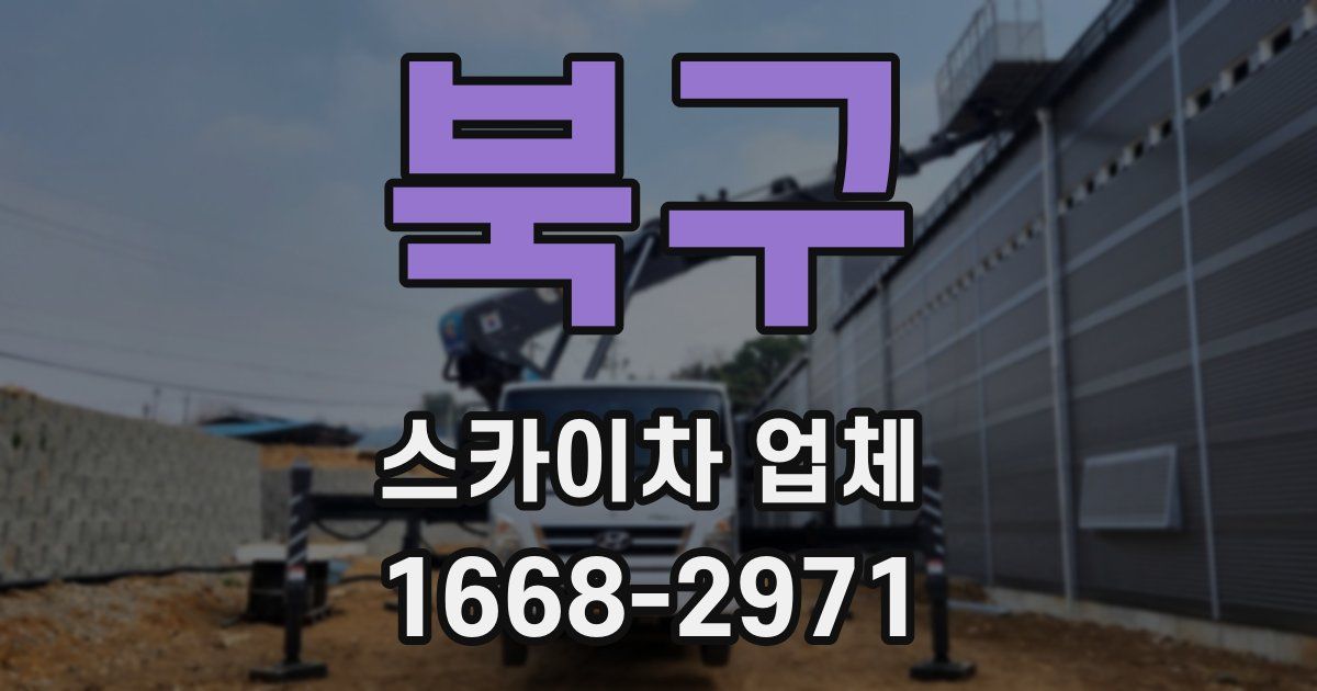 북구 스카이차 업체