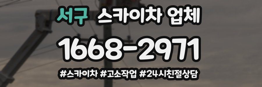 서구 스카이차 업체