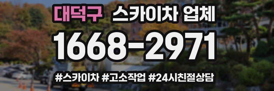 대덕구 스카이차 업체