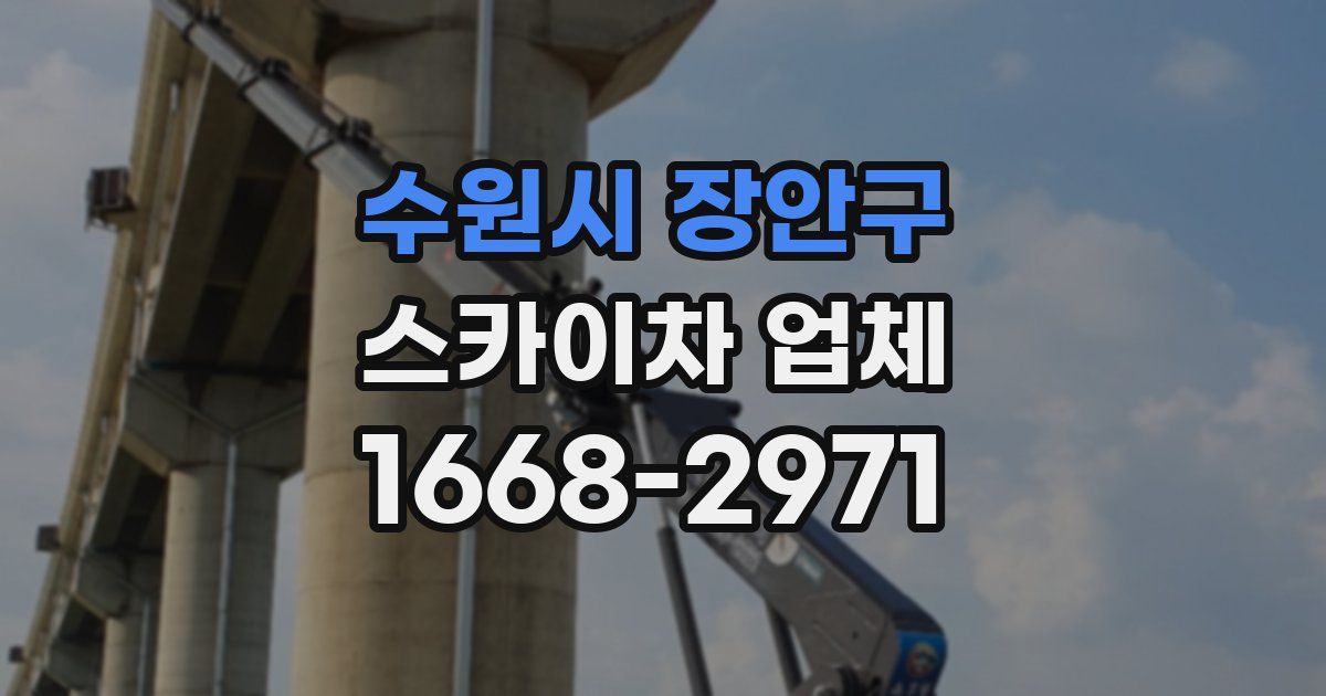 수원시 장안구 스카이차 업체