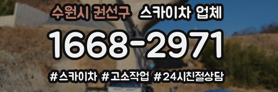 수원시 권선구 스카이차 업체