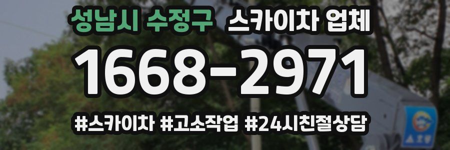성남시 수정구 스카이차 업체
