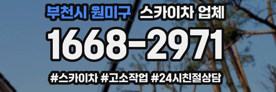 부천시 원미구 스카이차 업체
