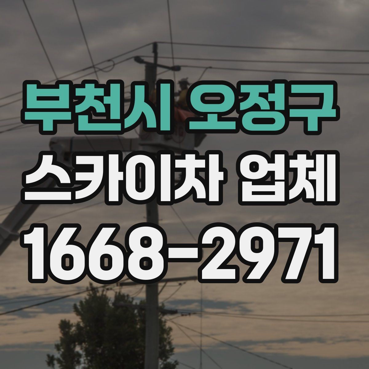 부천시 오정구 스카이차 업체 작업 사례로 보는 활용 분야