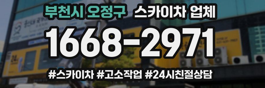 부천시 오정구 스카이차 업체