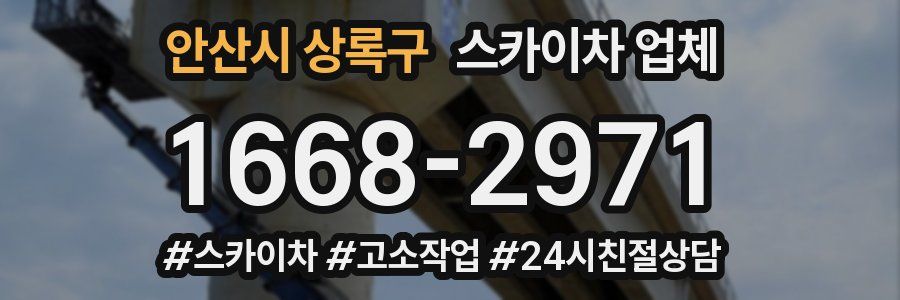 안산시 상록구 스카이차 업체