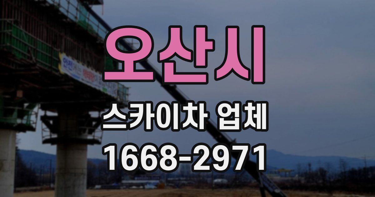 오산시 스카이차 업체