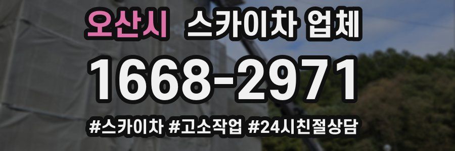 오산시 스카이차 업체