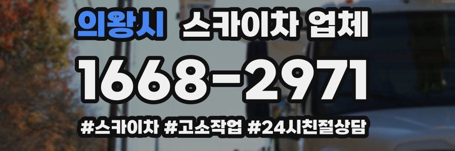 의왕시 스카이차 업체