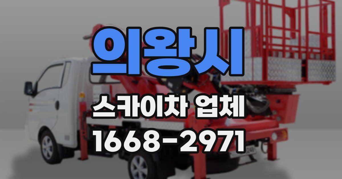 의왕시 스카이차 업체