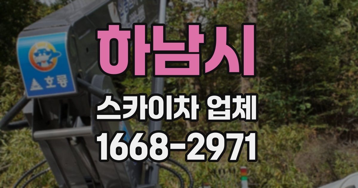하남시 스카이차 업체