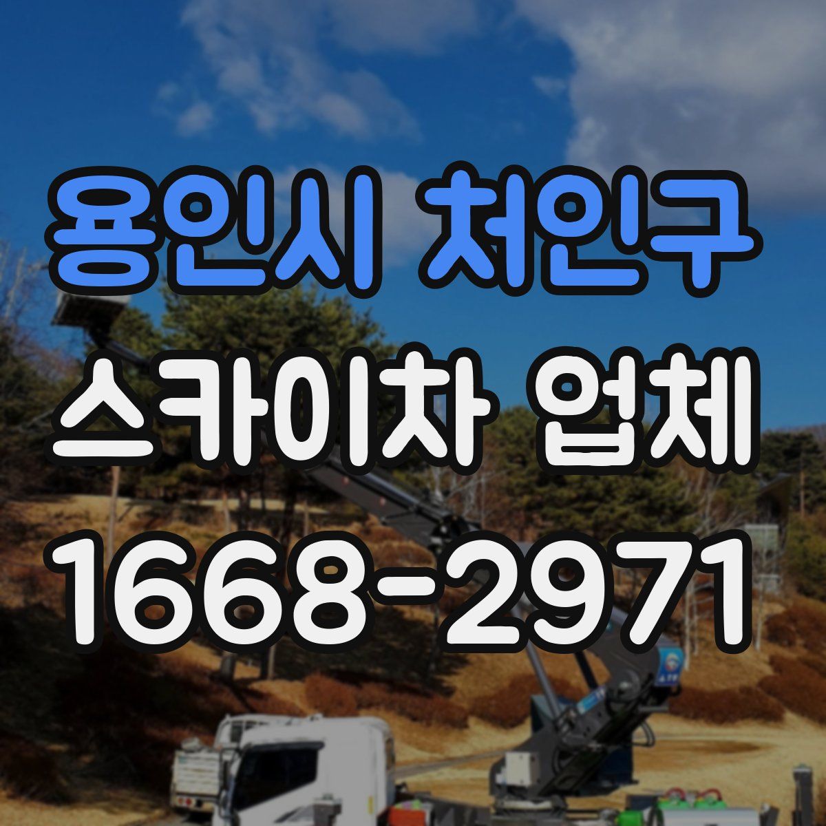 용인시 처인구 스카이차 업체