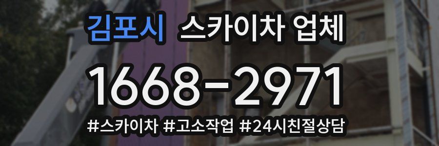 김포시 스카이차 업체
