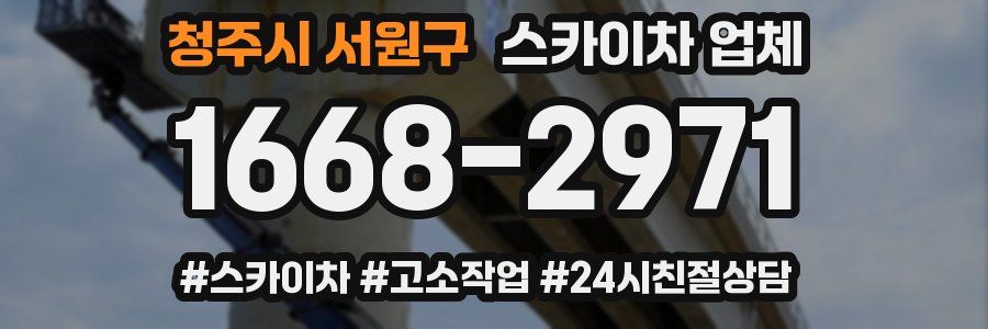 청주시 서원구 스카이차 업체