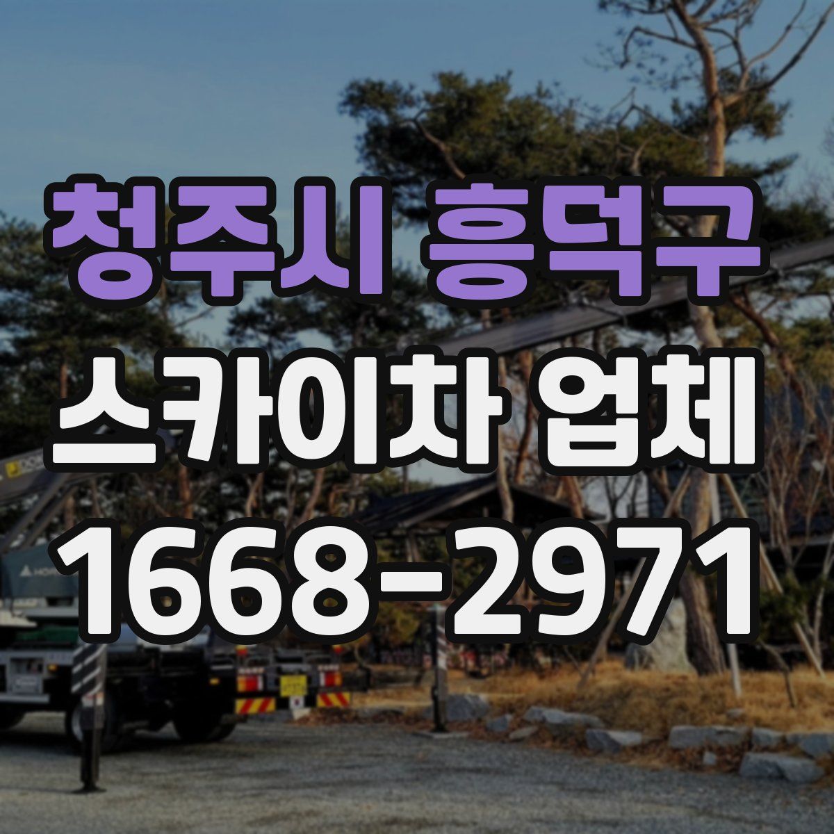 청주시 흥덕구 스카이차 업체